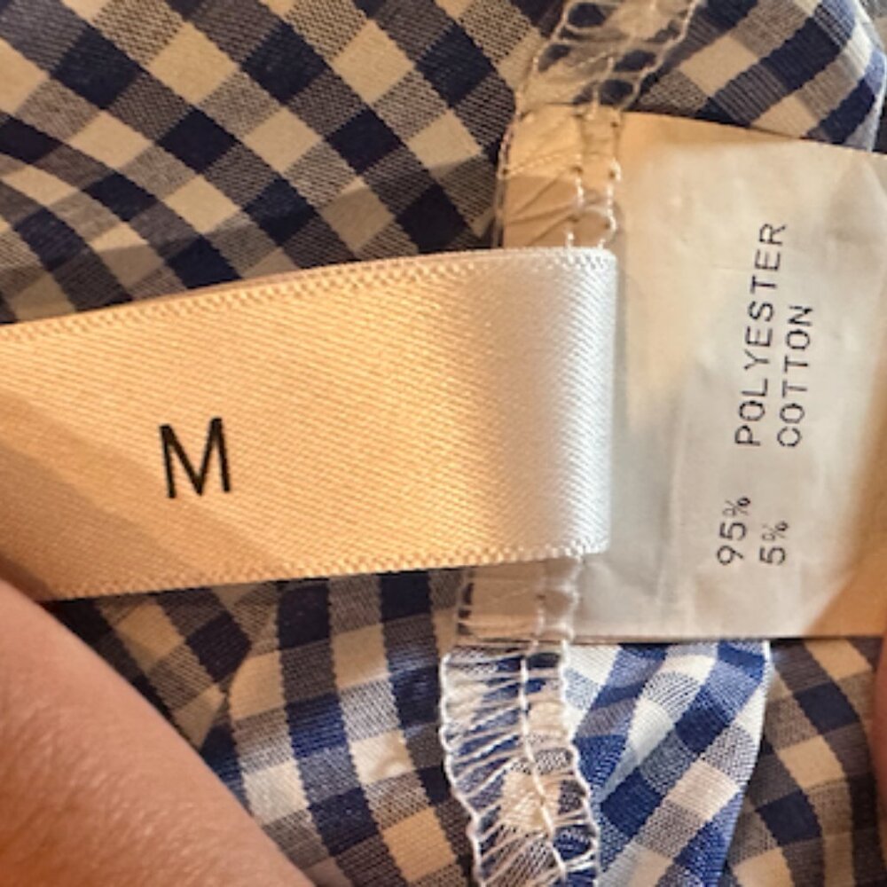 Cupshe Blue Gingham Midi Dress Cutout Bow Front – Size M - Picture 16 of 17